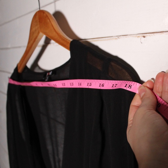 YEST Sheer Black Blouse - Picture 8 of 9